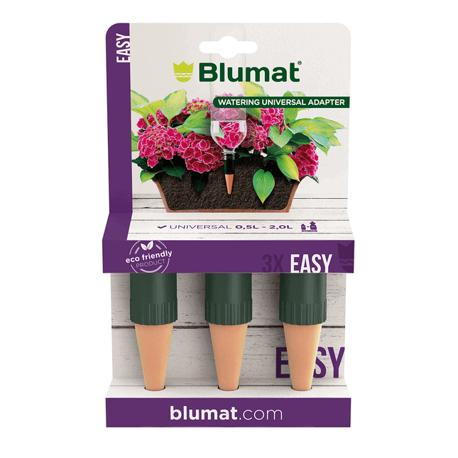 Blumat Bottle Adapter Plant Watering Stakes - 3 Pack