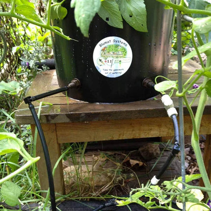 Water Reservoir - 5-Gallon Bucket w/ Lid & Bulkhead Fittings for Blumat systems