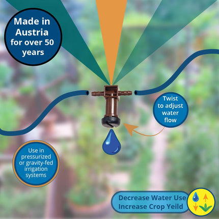 Blumat Distributor Drippers (Ten) + 2m of Drip Tube-6