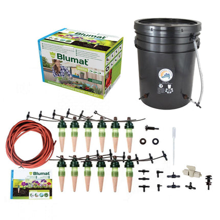 Blumat 12 Sensor Drip Irrigation Kit - Gravity Deluxe with 5 Gallon Reservoir-1