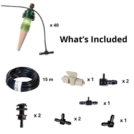 Blumat XL Gravity Kit - Automatic Watering Irrigation System for up to 40 Plants-3