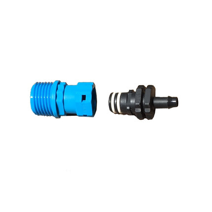 Professional Quick Connect Adapter - 1/2" NPT to 8mm w/ Stop on One Side