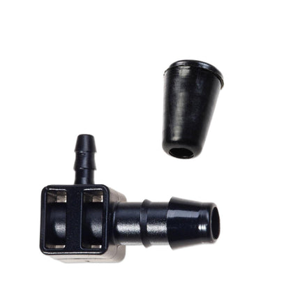 Blumat End-Piece (8mm to 3mm elbow) w/ End Cap (Plug)
