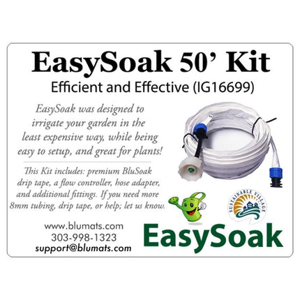 EasySoak 50' Garden Kit - Full Garden Hose System for Easy Watering-1