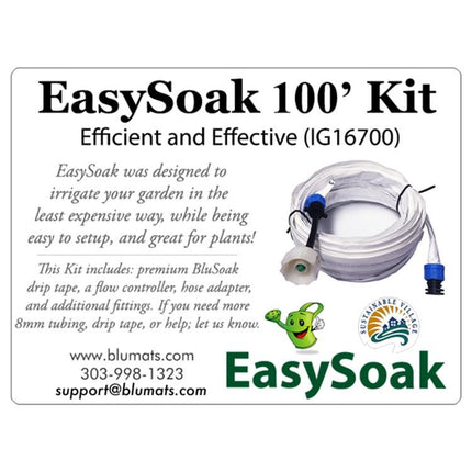 EasySoak 100' Garden Kit - Full Garden Hose System for Easy Watering-1