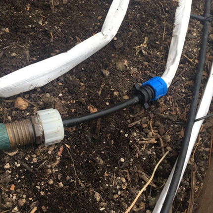 EasySoak Connection to Hose Component set - w/ Green Flow Controller (50' to 100' of Drip Tape)-1