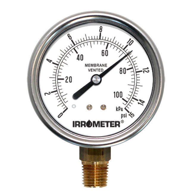 Irrometer Pressure Gauge 15 psi-1