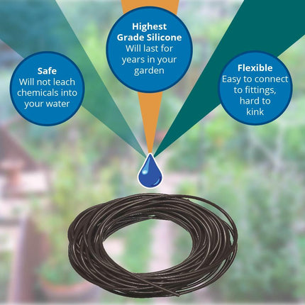 8mm Brown Super-Flex Tubing -50'