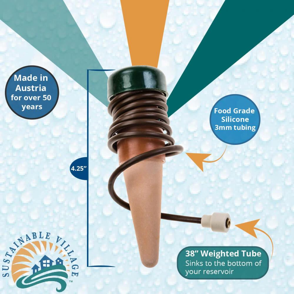 automatic watering spikes for plants Blumat XL Classic Plant Watering Stakes — For Larger Plants & Pots