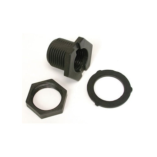 Bulkhead Fitting 3/4" male hose x 1/2" FPT