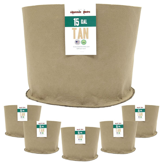 15 Gallon Grassroots Unlined Pot 5-pack