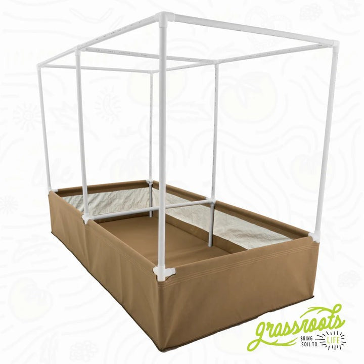 HIRALIY Fabric Raised Garden Beds - 6.2 X 1.62 Ft Elevated Planter Box For Vegetables & Flowers, Portable Outdoor Gardening