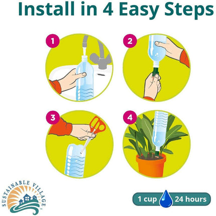 Blumat Bottle Adapter Plant Watering Stakes - 3 Pack