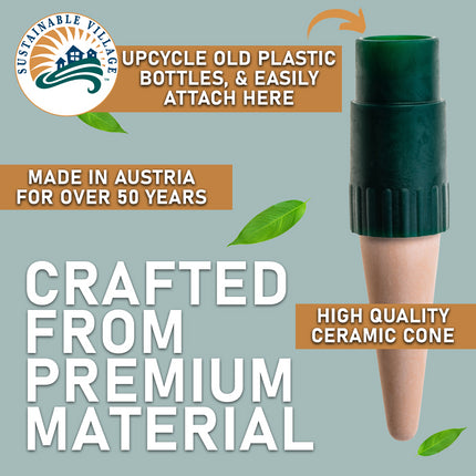Blumat Bottle Adapter Plant Watering Stakes - 6 Pack