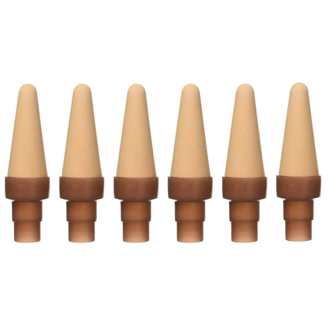 Blumat XL Bottle Adapter Self Watering Spikes for Indoor Plants - Terracotta Self Watering Spikes & Plant Self-Watering Stakes - Plant Self Watering Spikes for Outdoor Plants (6 Pack)