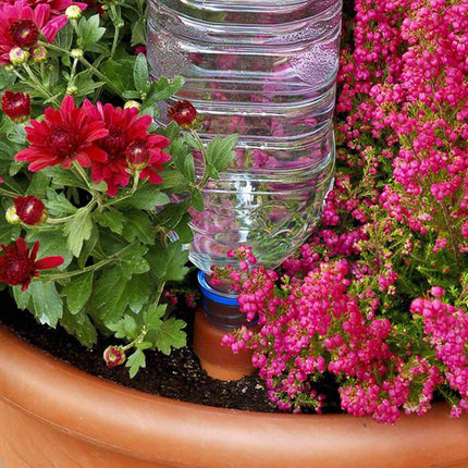 Blumat XL Bottle Adapter Self Watering Spikes for Indoor Plants - Terracotta Self Watering Spikes & Plant Self-Watering Stakes - Plant Self Watering Spikes for Outdoor Plants (6 Pack)