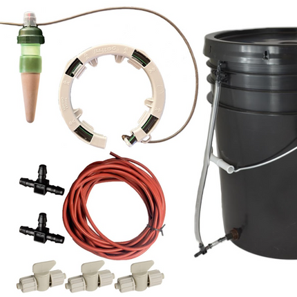 Preset Blumat Starter Kit for Two 10-20 Gallon Pots - with bucket