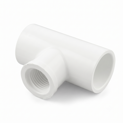 PVC 3/4" FPT x 1/2" Slip Reducing Tee - 10 Pack