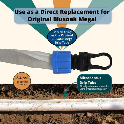 BluSoak Gravity Soaker Hose - 100m Roll