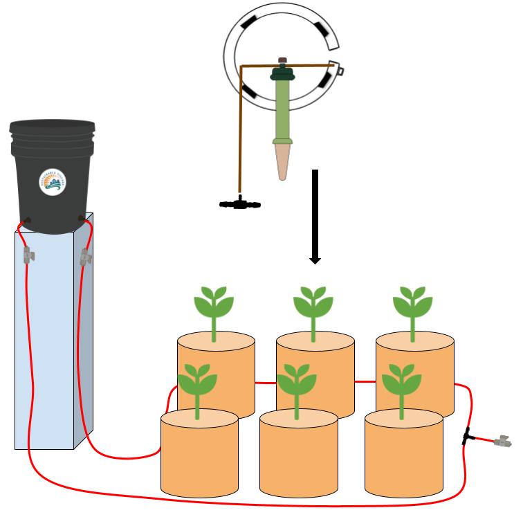 Pre-set Blumat Starter Kit for 5-7 Gallon Pots