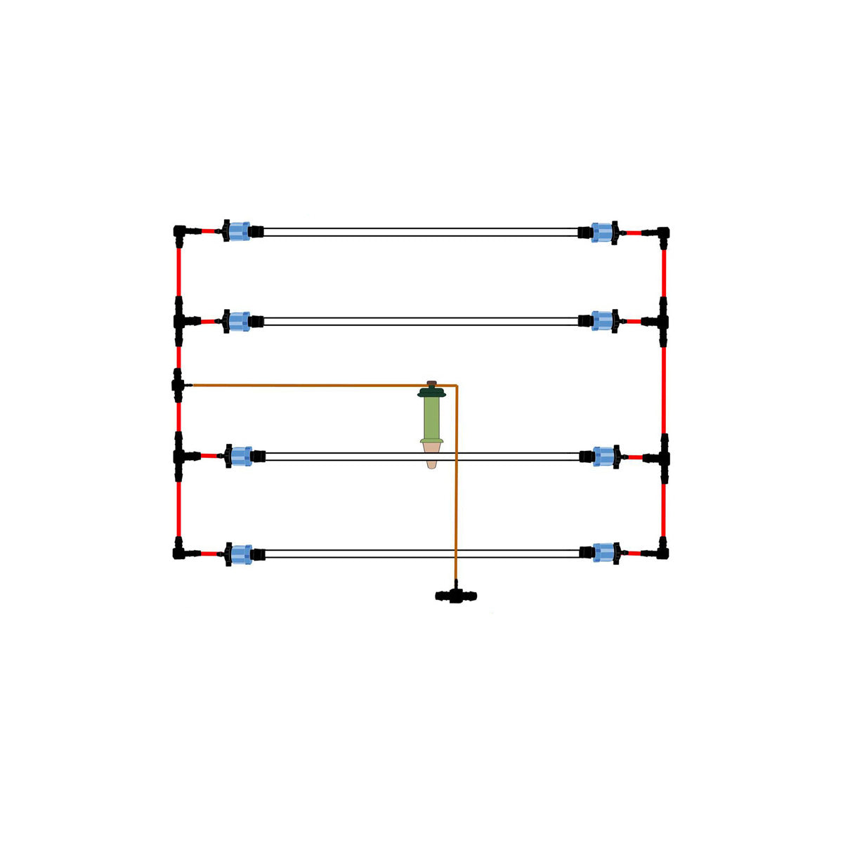 Pre-set Blumat Raised Bed- Large (up to 40 sq. ft.)