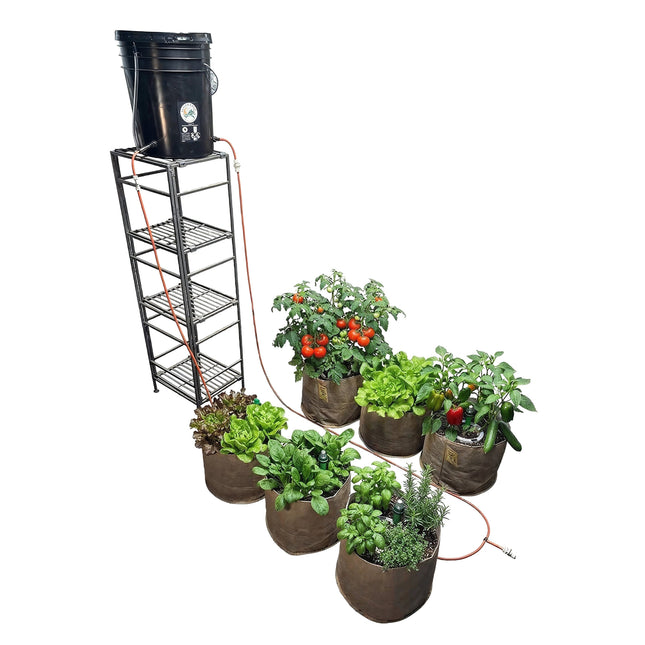 7 gallon pots for plants Preset Blumat Grow Tent Kit — Six 5-7 Gallon Pots with Reservoir