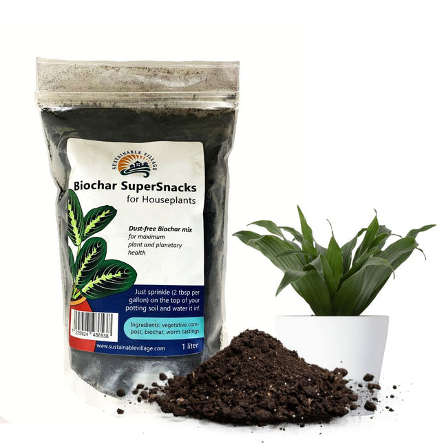 Biochar Supersnacks for Houseplants