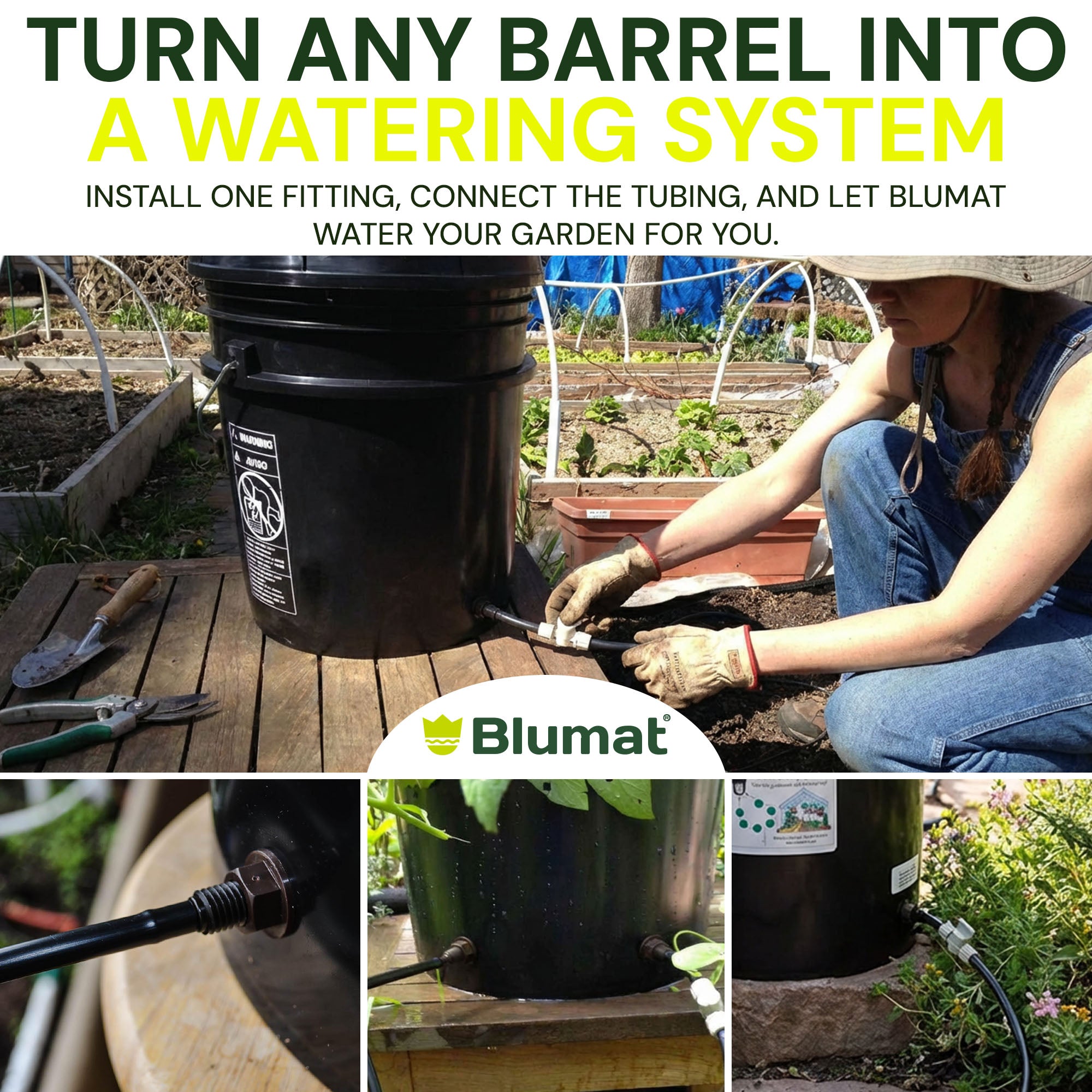 8mm BULKHEAD / Through-Hull Tank Connector - 2 Pack