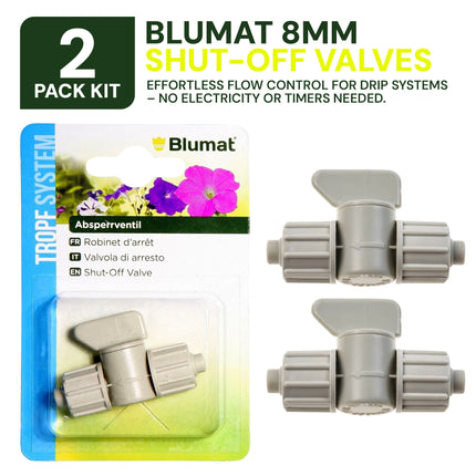BLUMAT 8mm SHUT-OFF VALVE - 2 Pack
