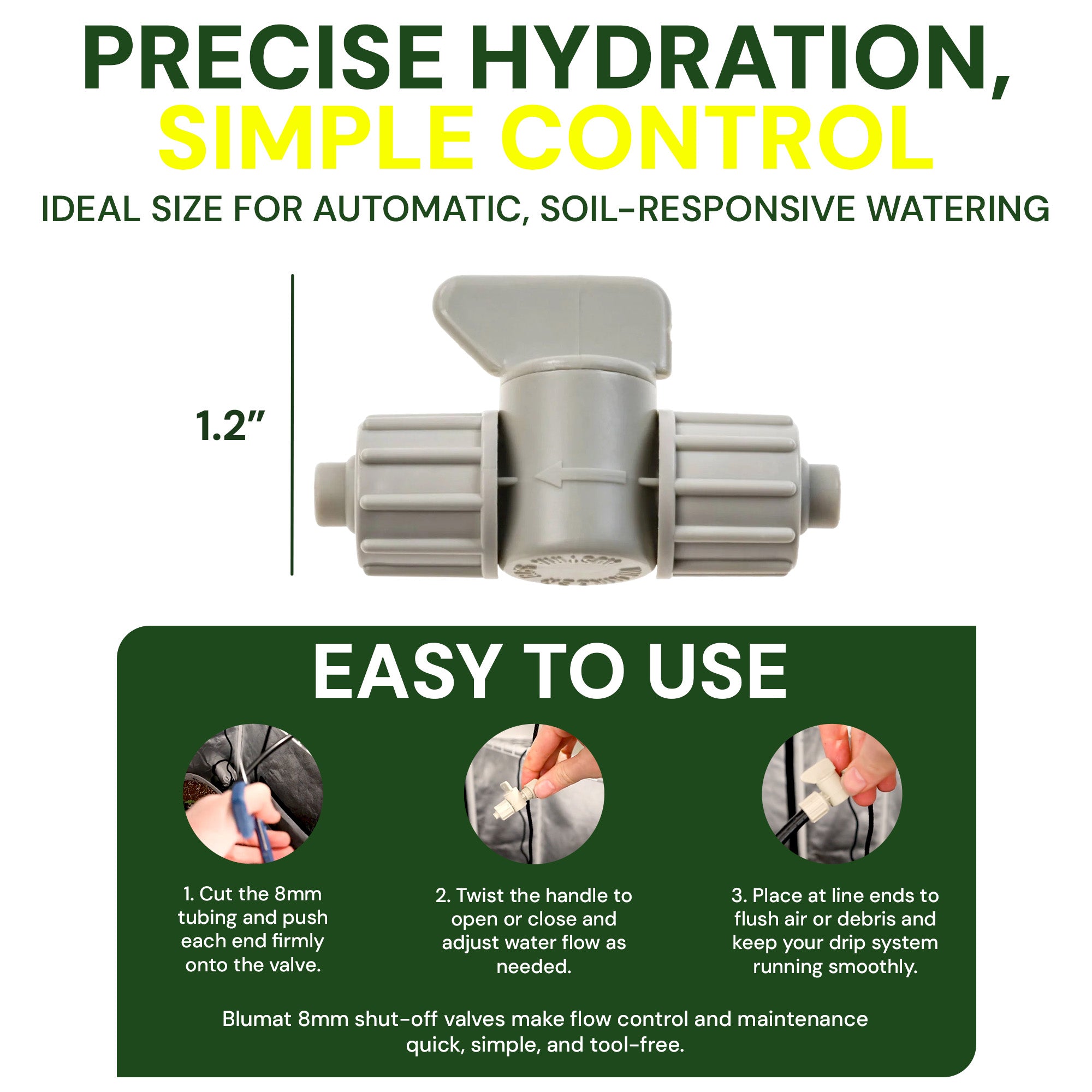 BLUMAT 8mm SHUT-OFF VALVE