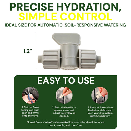 BLUMAT 8mm SHUT-OFF VALVE