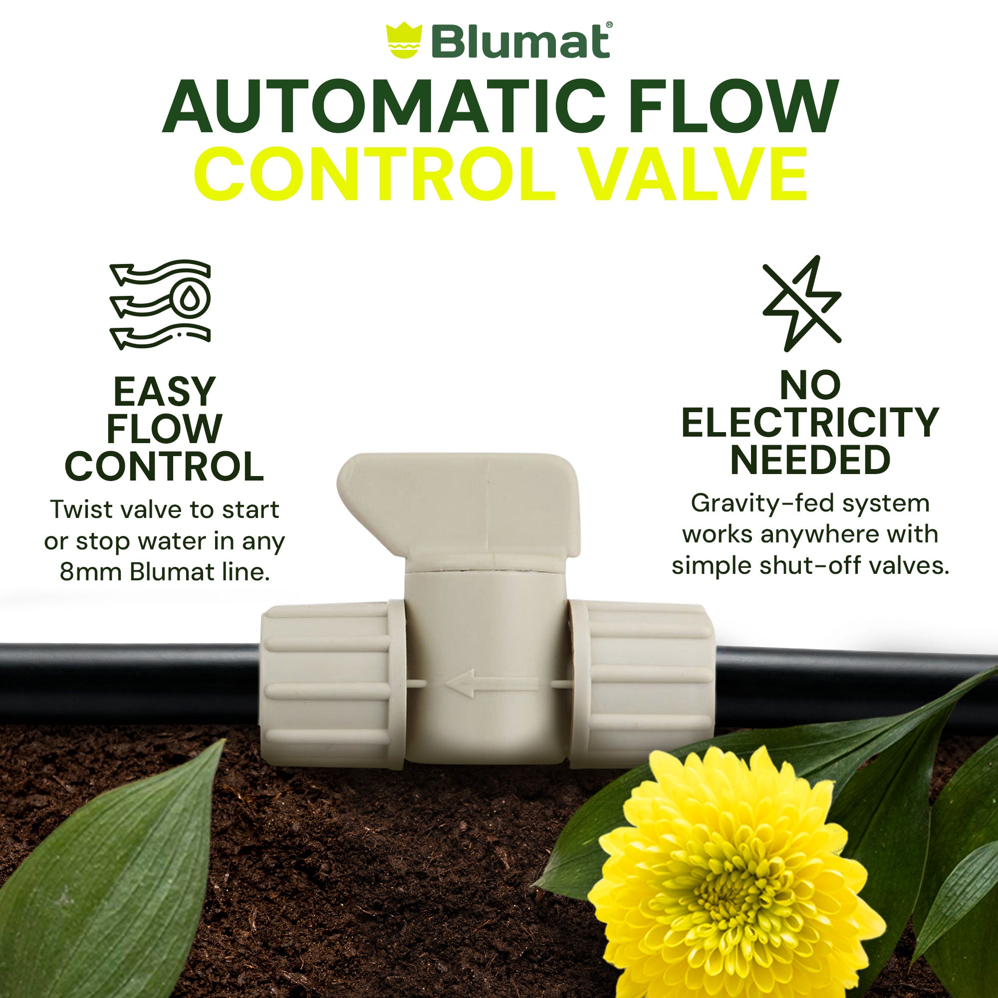 BLUMAT 8mm SHUT-OFF VALVE