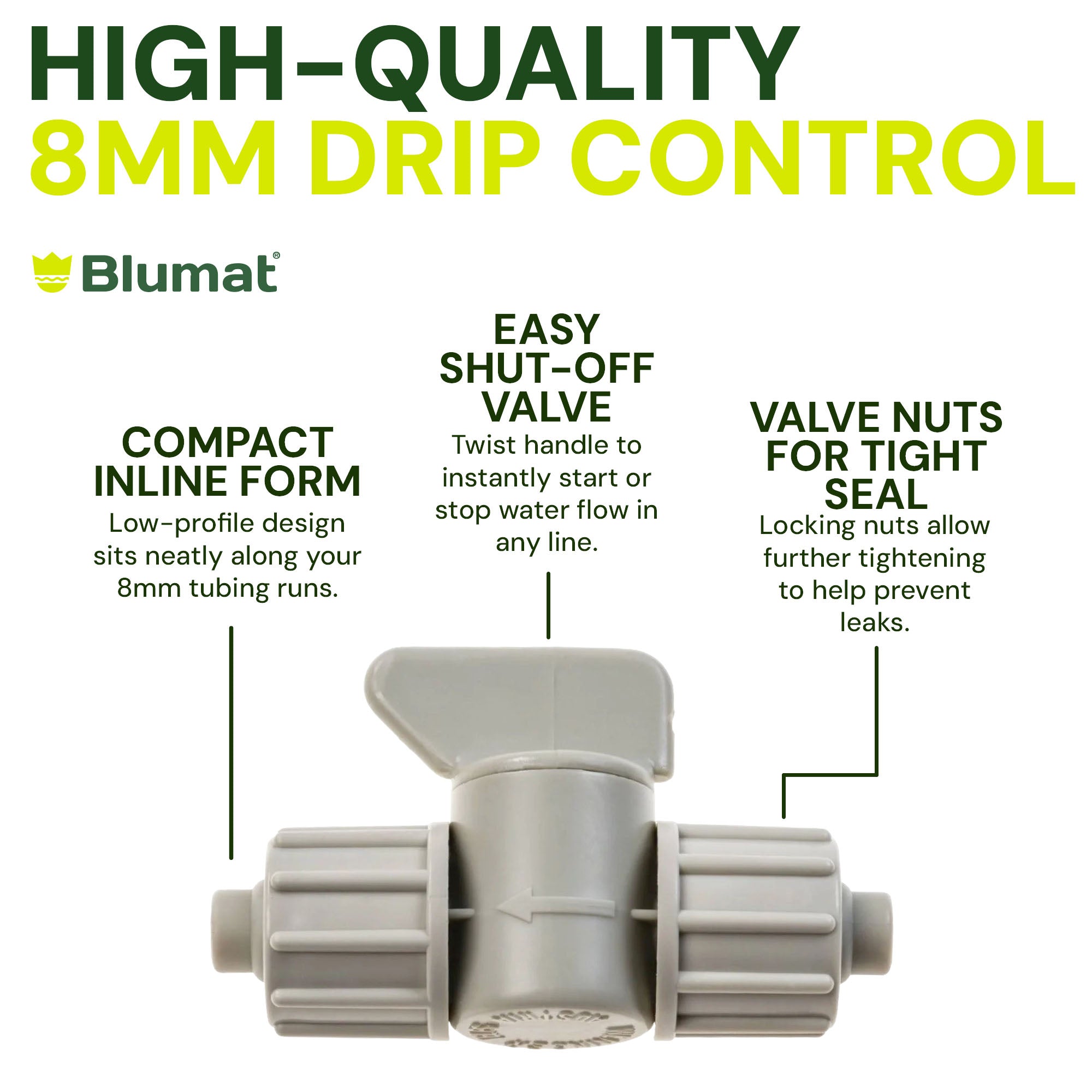 BLUMAT 8mm SHUT-OFF VALVE