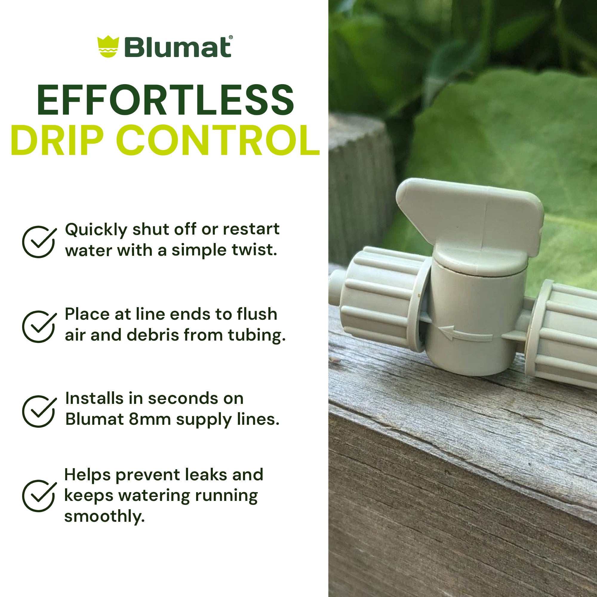 BLUMAT 8mm SHUT-OFF VALVE