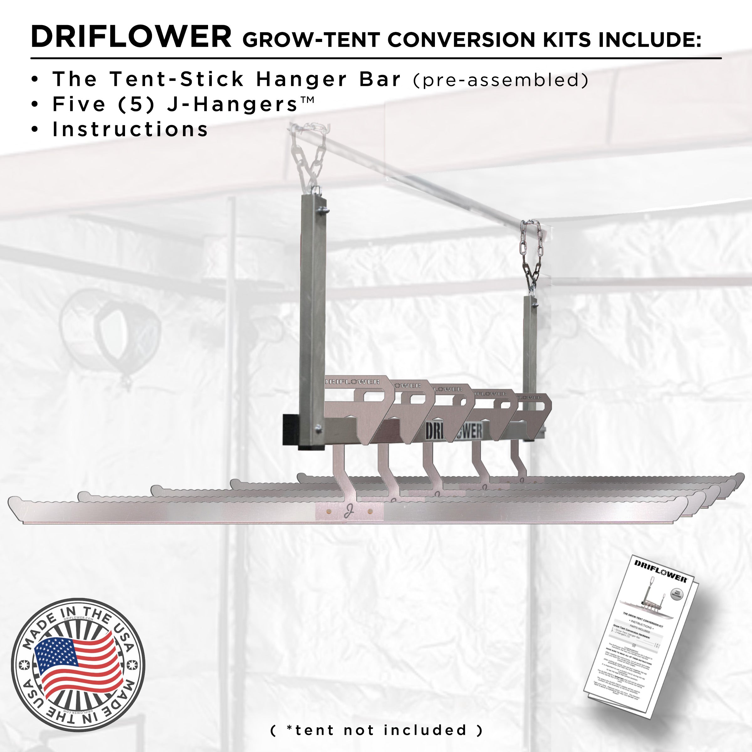 grow tent hangers Harvest 4x4 Grow Tent Hangers