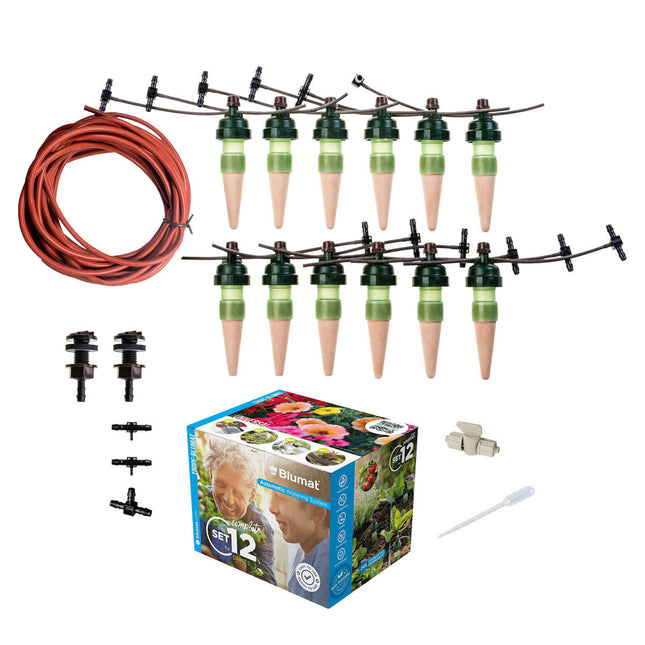 Blumat 12 Sensor Drip Irrigation Kit - Gravity Deluxe