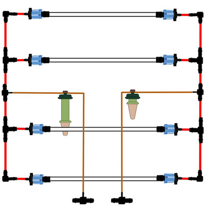 4'x10' Blusoak Double Manifold