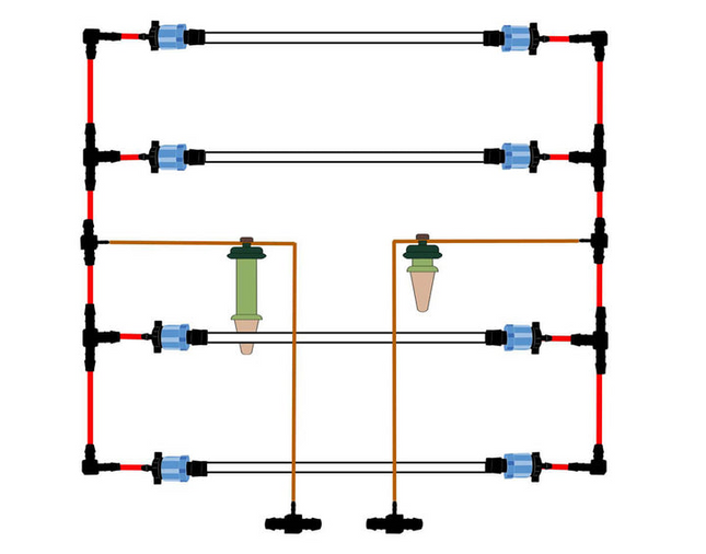 4'x10' Blusoak Double Manifold