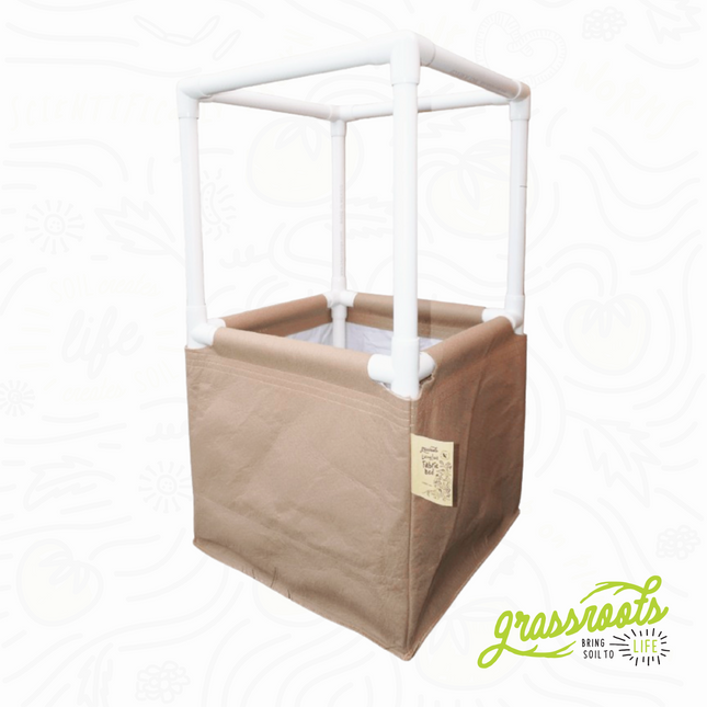 Hobby Grow Living Soil Raised Bed Kit with Precut PVC