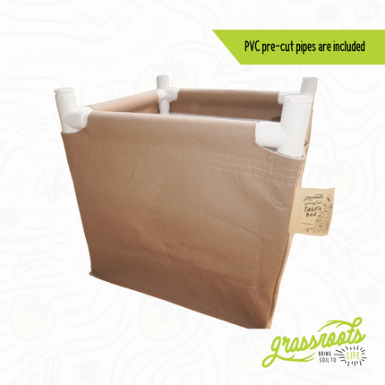 Hobby Grow Living Soil Raised Bed Kit with Precut PVC