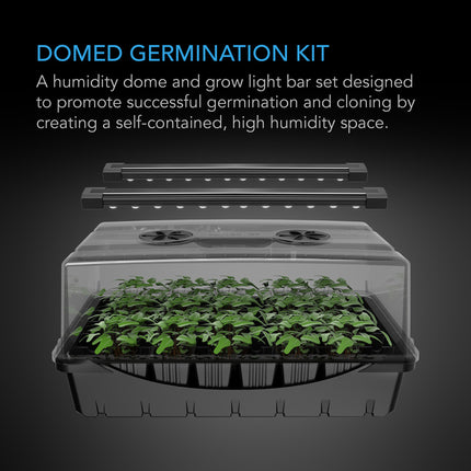 Humidity Dome, Germination Kit with LED, 5x8 Cell Tray