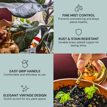 Sustainable Village Indoor Copper Plant Mister