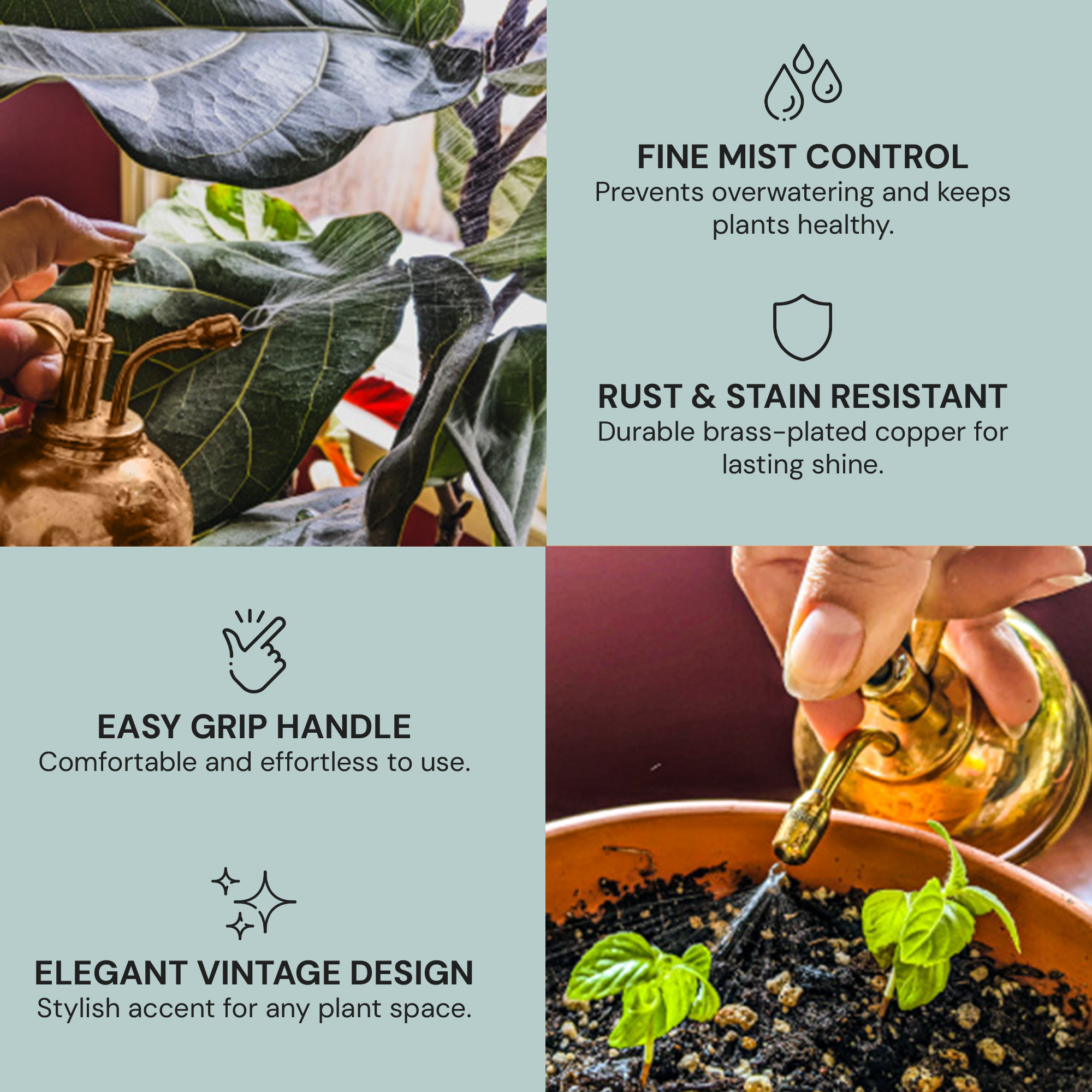 Sustainable Village Indoor Copper Plant Mister