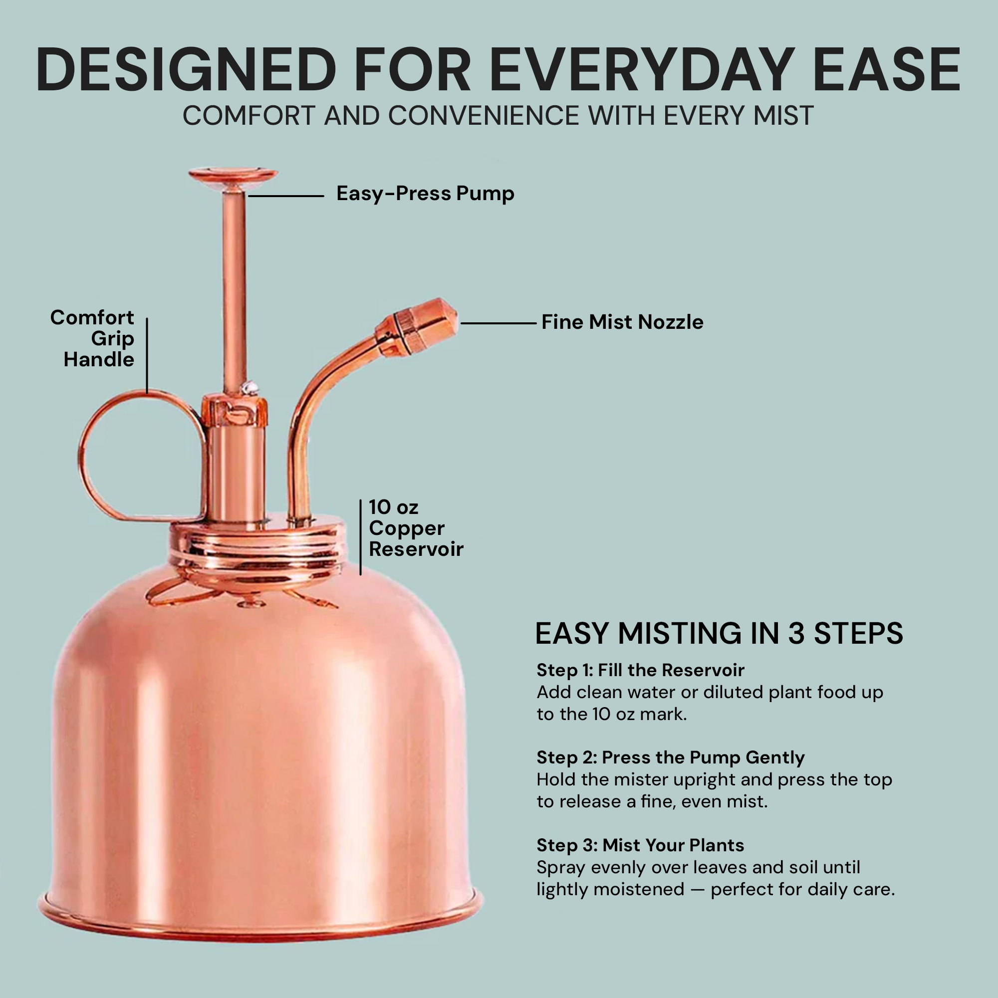 Sustainable Village Indoor Copper Plant Mister