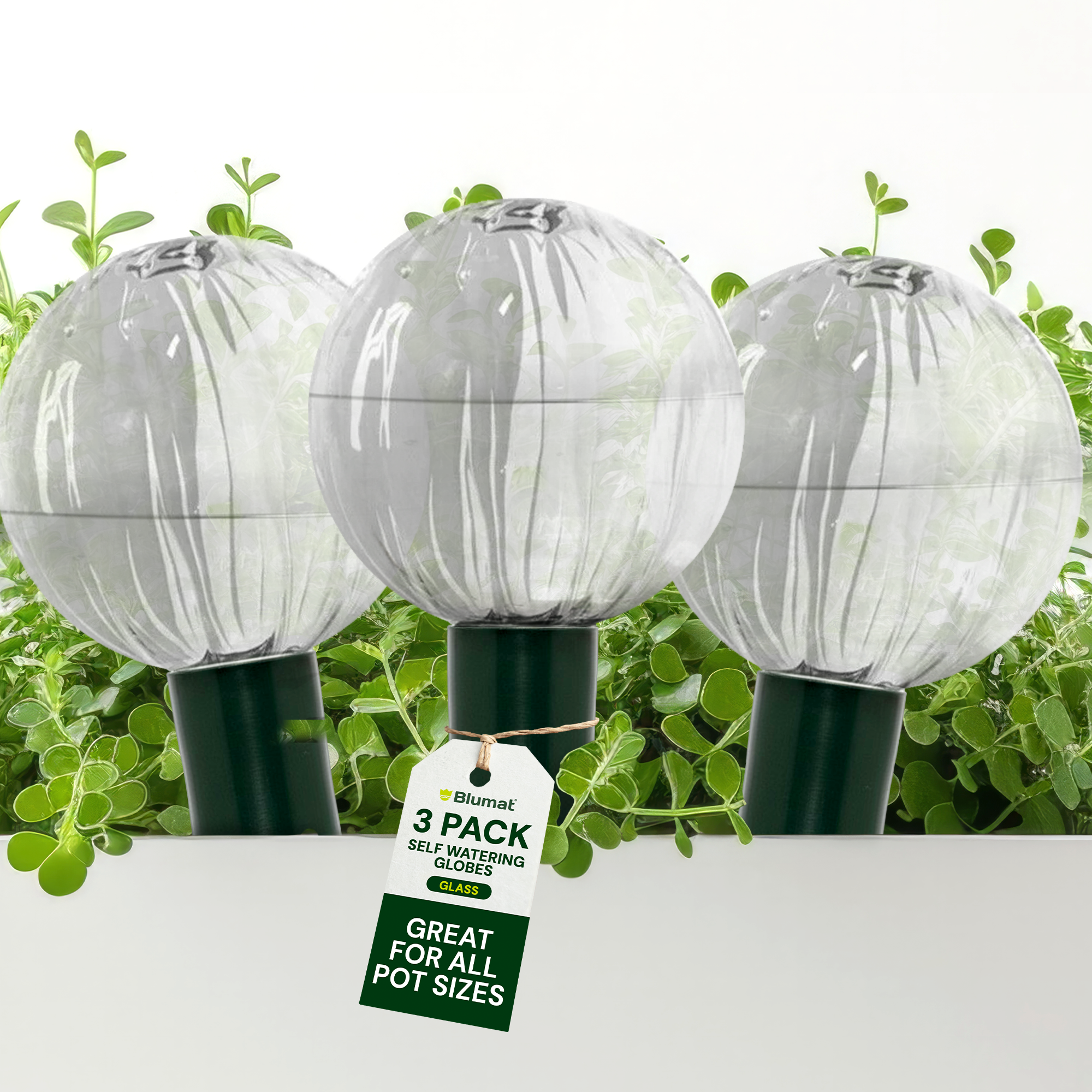crystal shaped self-watering plant globe Blumat Glass Plant Self Watering Globes