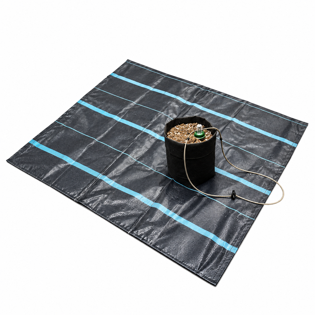 3' x 3' AquaMat Capillary Mat Kit with fabric pot and Blumat sensor