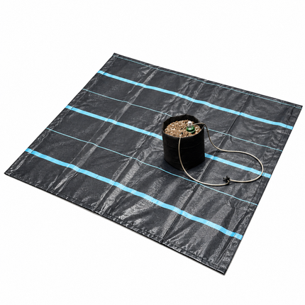 4' x 4' AquaMat Capillary Mat Kit with fabric pot and Blumat sensor