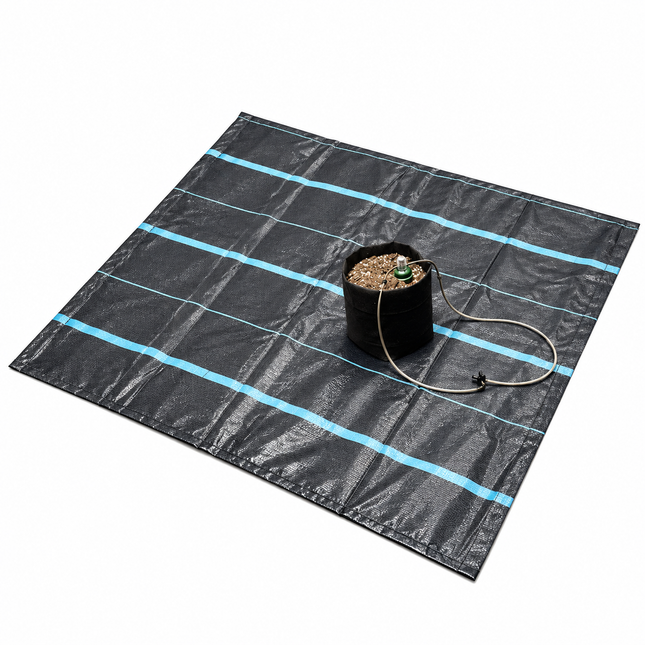 4' x 4' AquaMat Capillary Mat Kit with fabric pot and Blumat sensor