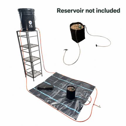 aquamat 3x3 irrigation layout — reservoir not included