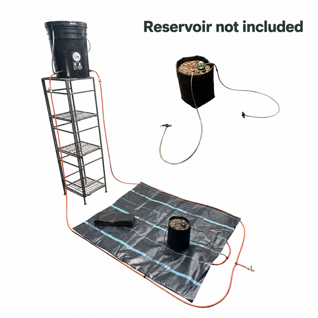 aquamat 3x3 irrigation layout — reservoir not included